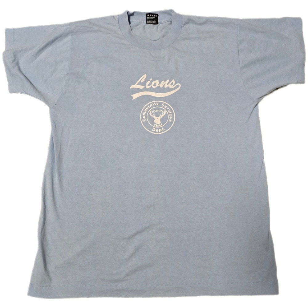 Vintage Lions Community Services Deerfield Beach‎ Dept Graphic T-Shirt
(B)